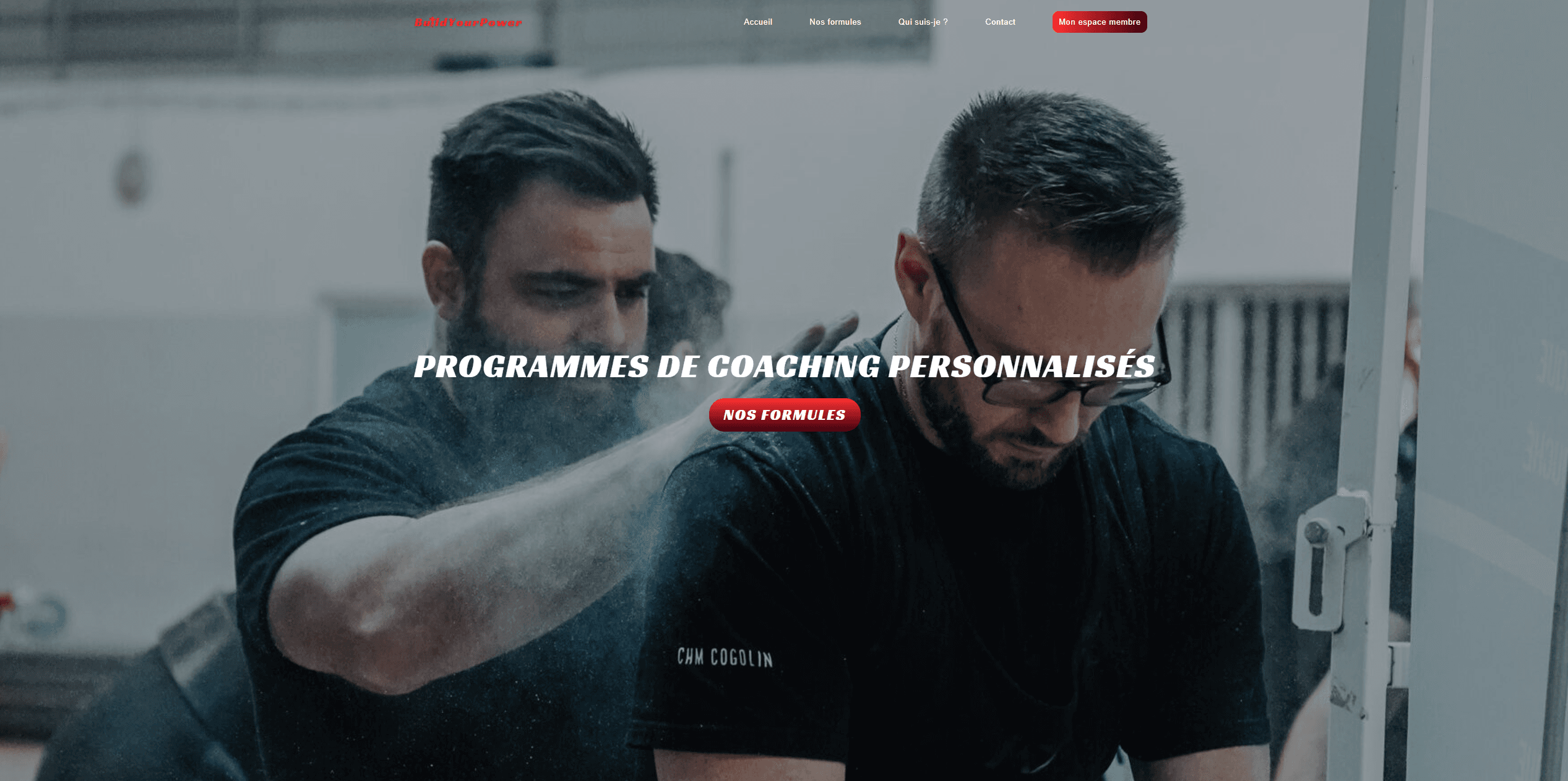 Aperçu du site Build Your Power