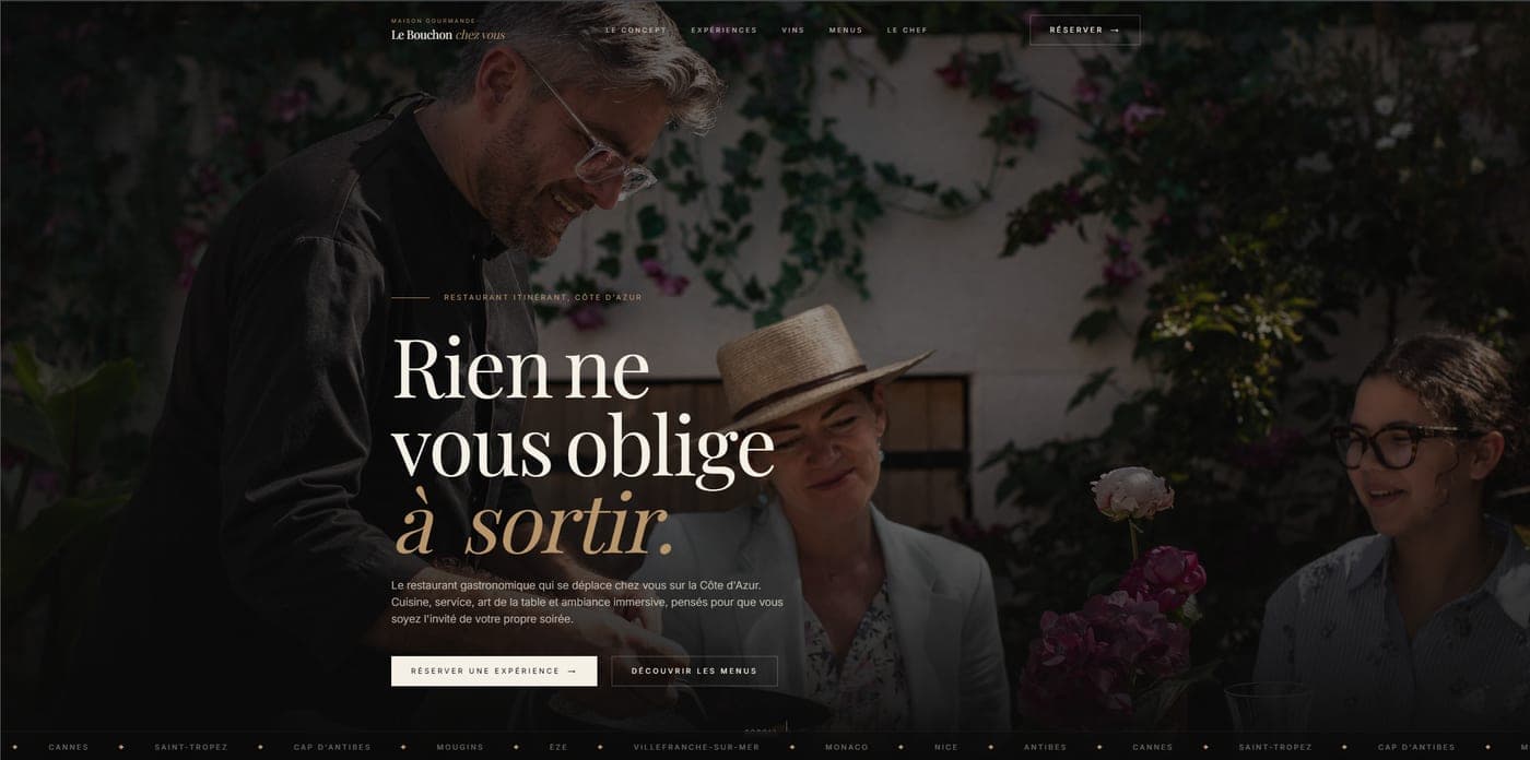 Aperçu du site Le Bouchon Chez Vous