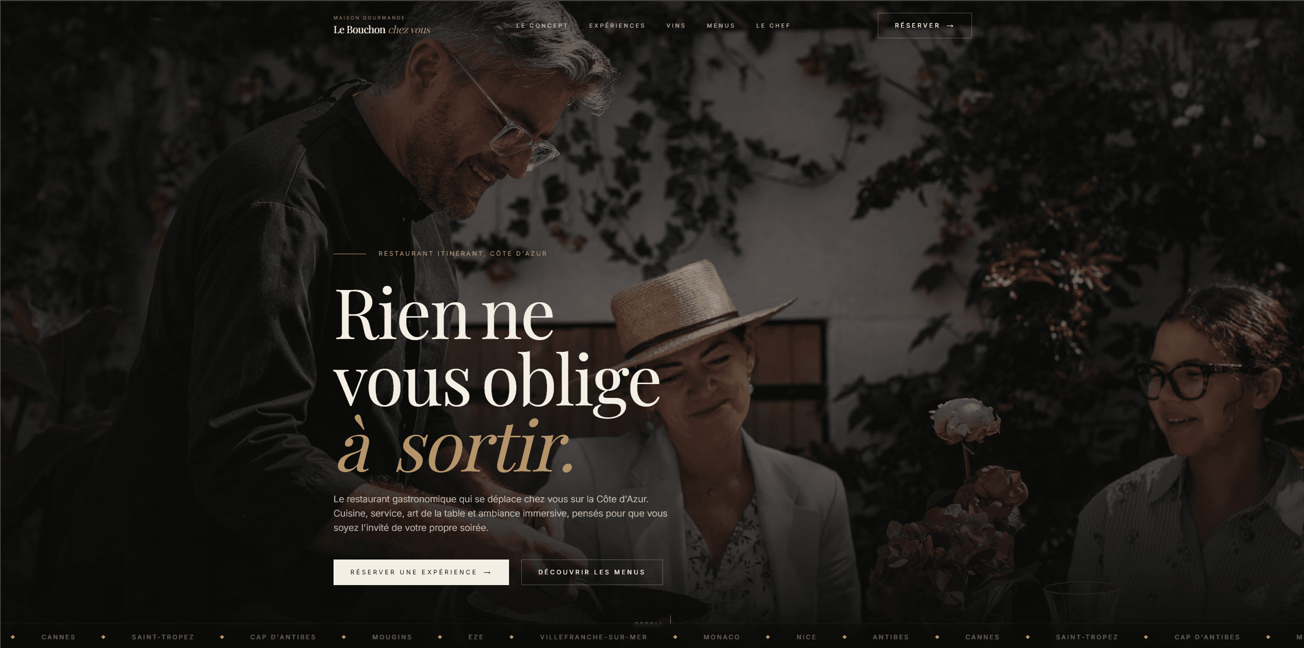 Aperçu du site Le Bouchon Chez Vous